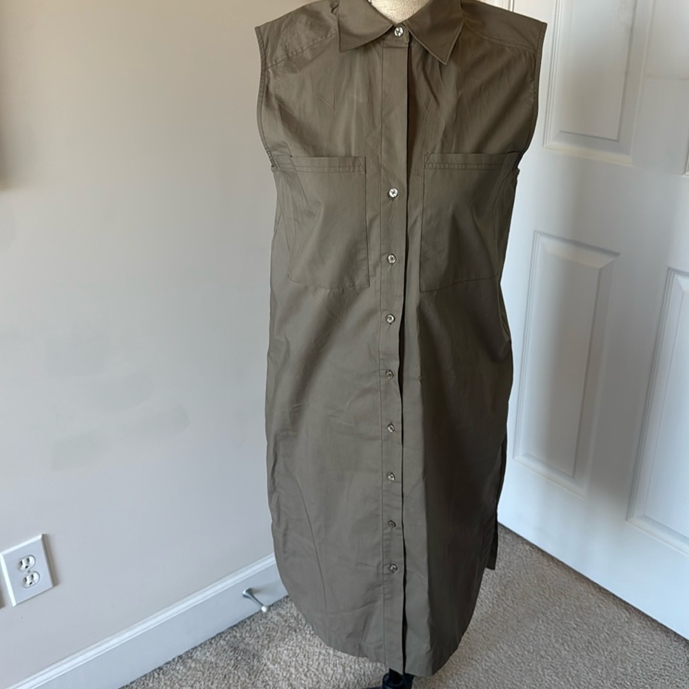 Banana Republic Poplin Midi Shirt Dress